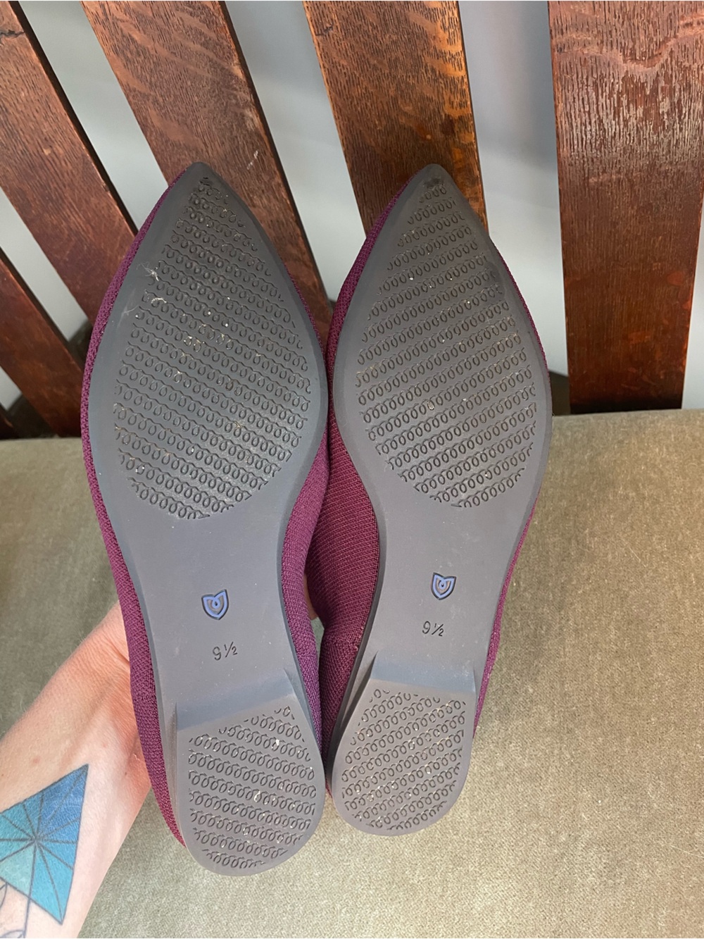 Rothy's The Point ll Knit Flats - Boysenberry - Picture 3 of 3